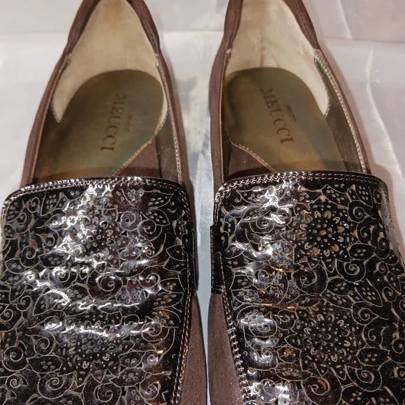 "Sesto Meucci" Elegant Brown w/ Dark Brown Women's Loafers Size 8 1/2 - Picture 3 of 11